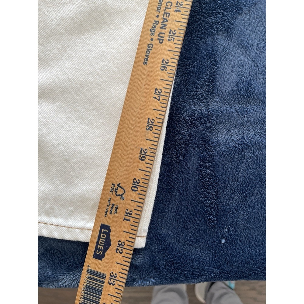 NWT Frame Jeans Ritz Paris White The True Straight Size 28 Made In Italy MSRP348 - Picture 4 of 14